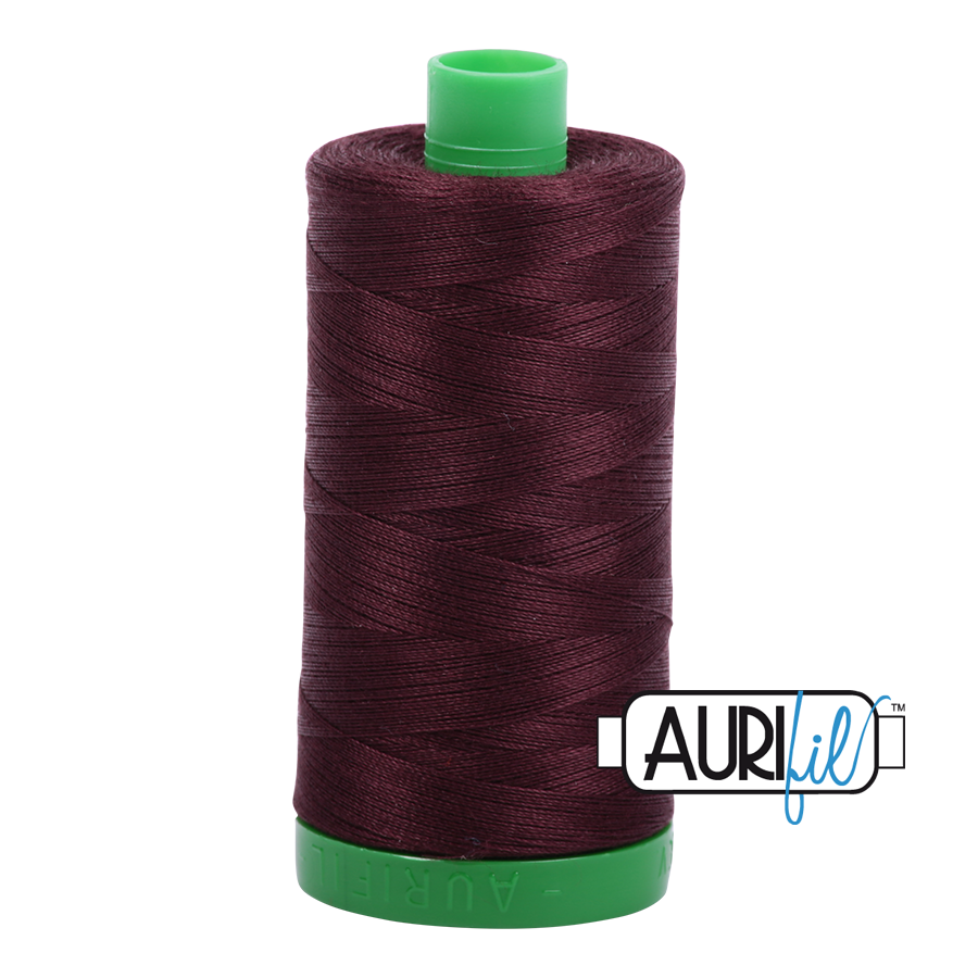 2468 Dark Wine  - Aurifil 40wt Thread 1094yd