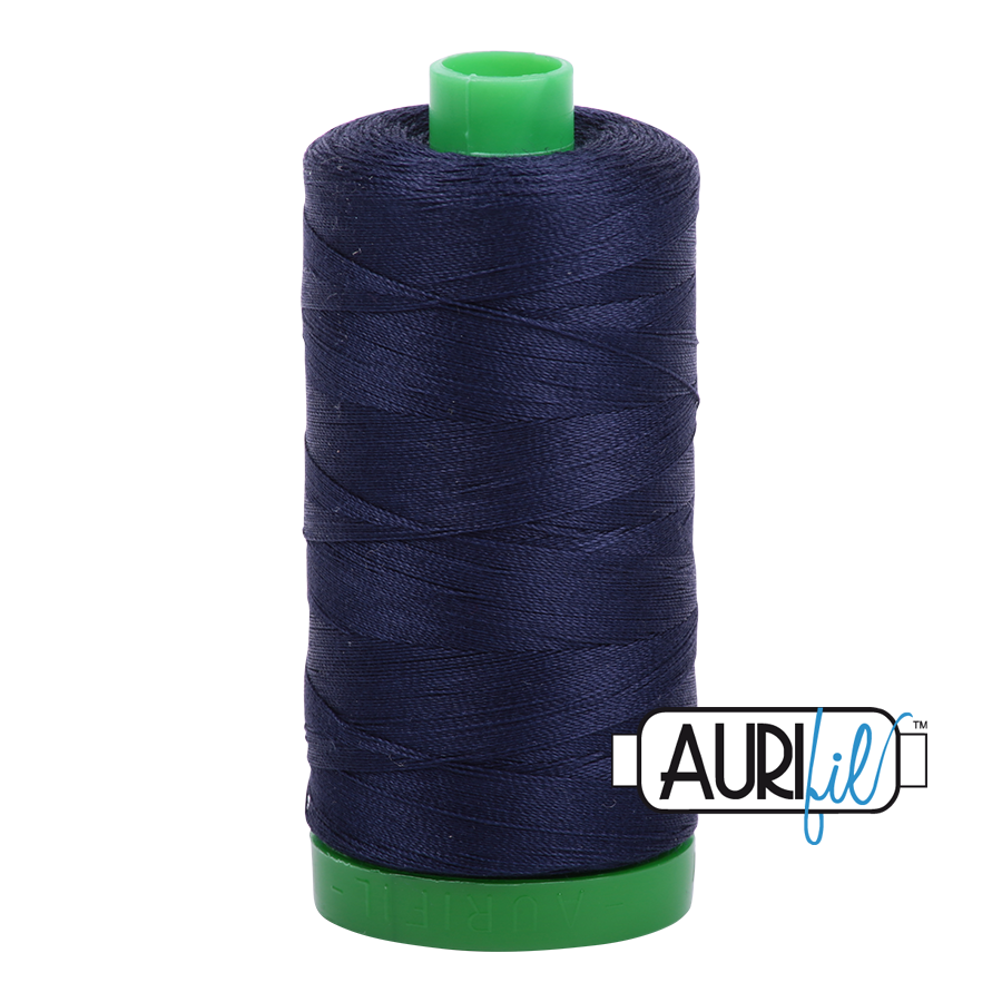 2785 Very Dark Navy  - Aurifil 40wt Thread 1094yd