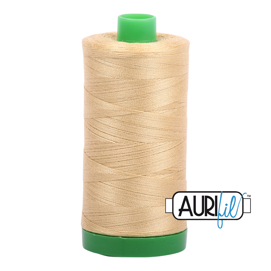 2915 Very Light Brass  - Aurifil 40wt Thread 1094yd