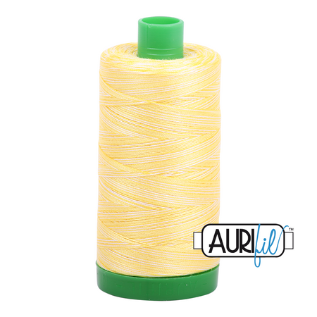 3910 Lemon Ice  - Aurifil 40wt Variegated Thread 1094yd