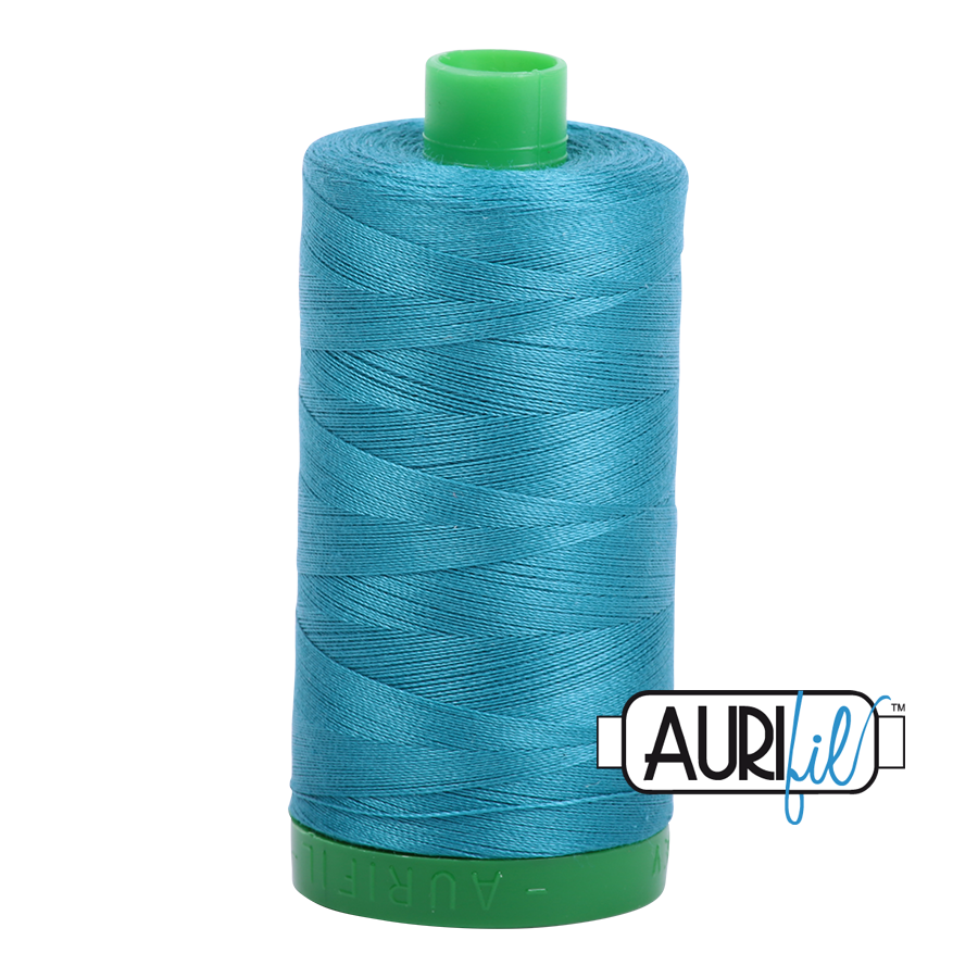 4182 Medium Turquoise  - Aurifil 40wt Thread 1094yd