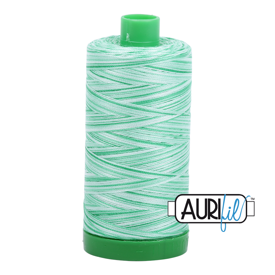 4661 Mint Julep  - Aurifil 40wt Variegated Thread 1094yd