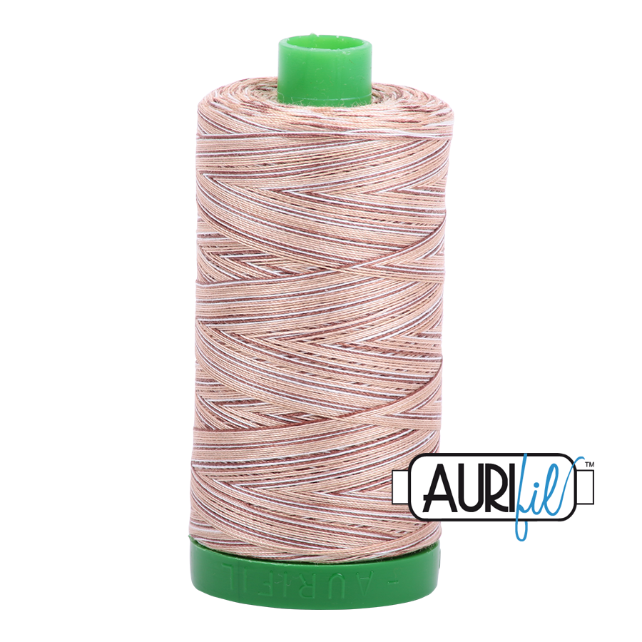 4666 Biscotti  - Aurifil 40wt Variegated Thread 1094yd