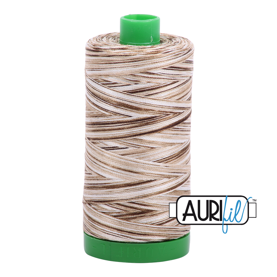 4667 Nutty Nougat  - Aurifil 40wt Variegated Thread 1094yd