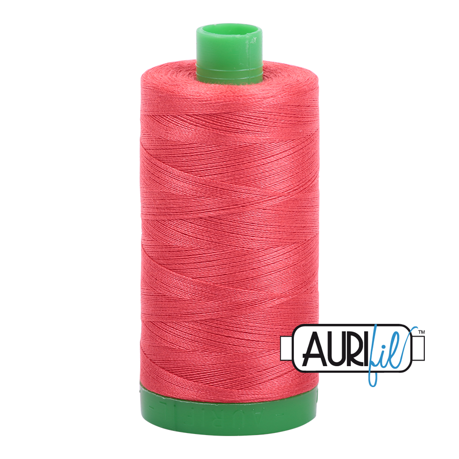 5002 Medium Red  - Aurifil 40wt Thread 1094yd