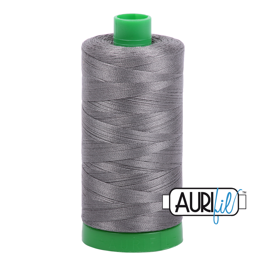 5004 Grey Smoke  - Aurifil 40wt Thread 1094yd