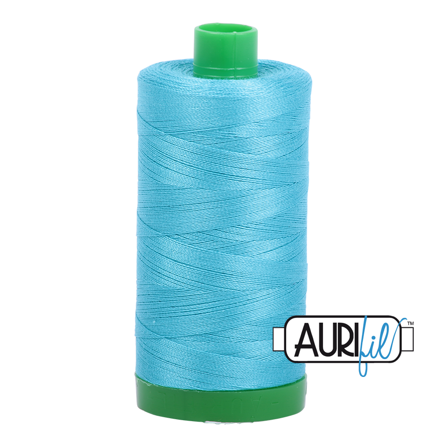 5005 Medium Turquoise  - Aurifil 40wt Thread 1094yd