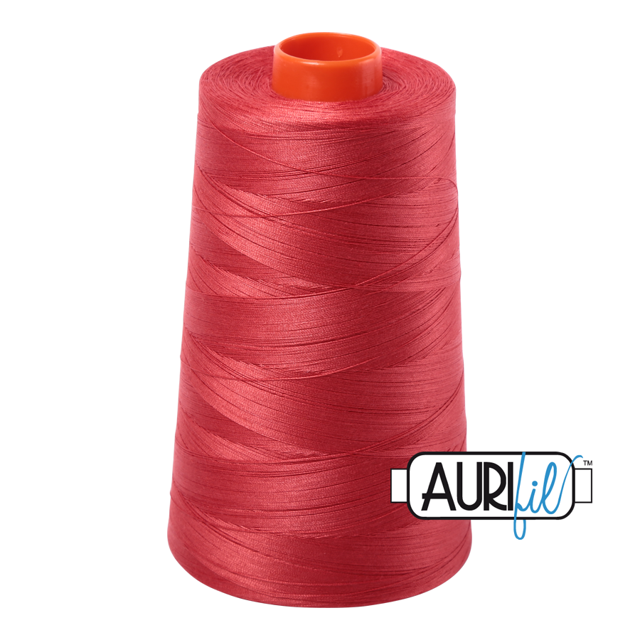 Aurifil - 40 Wt - Color# 2255 - Dark Red Orange