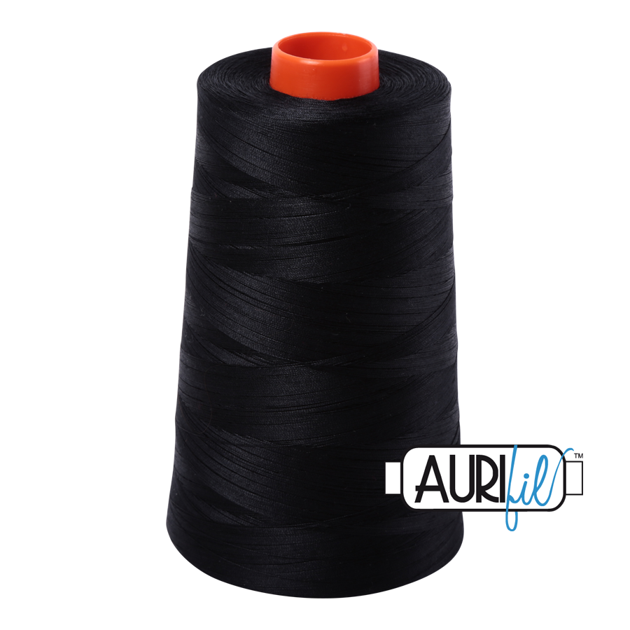 02692 Black  - Aurifil 50wt Thread 6452yd