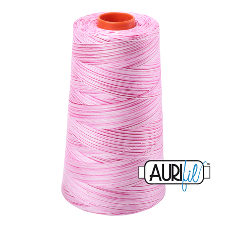 4660 Pink Taffy  - Aurifil 50wt Variegated Thread 6452yd