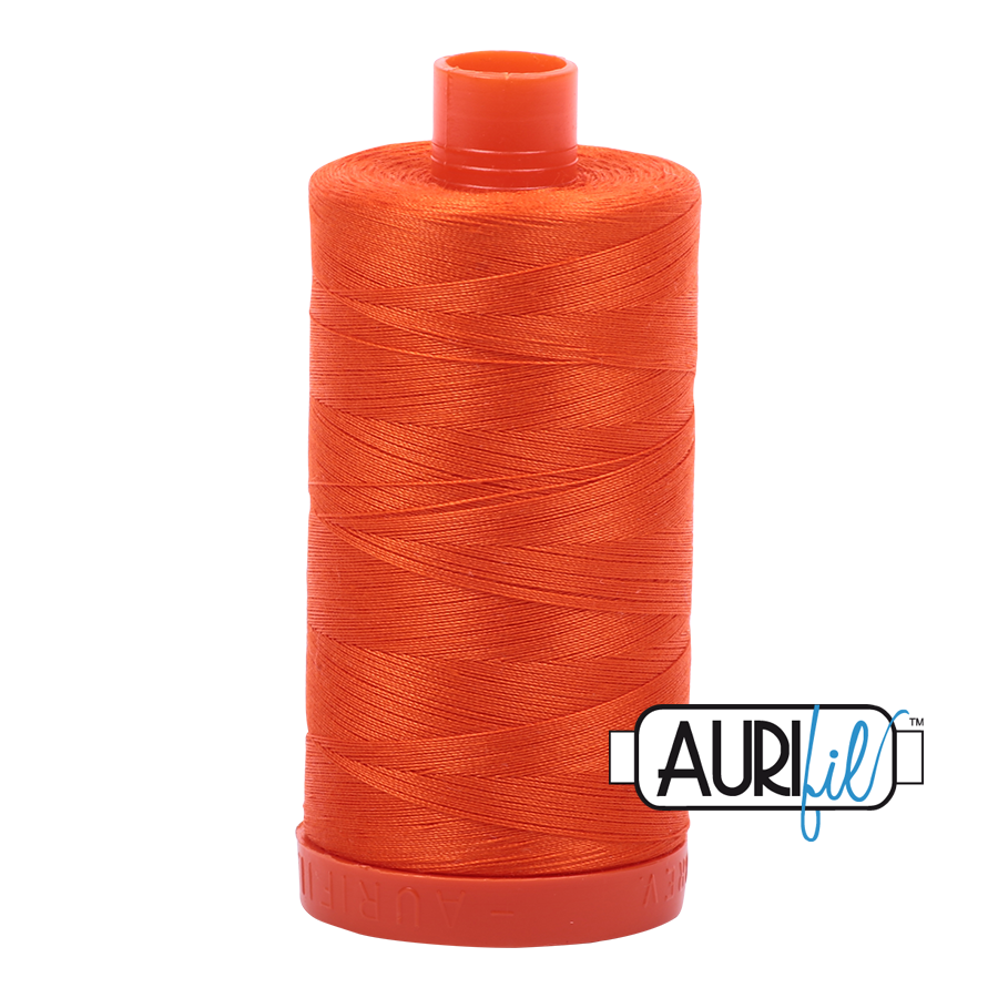 1104 Neon Orange  - Aurifil 50wt Thread 1422yd