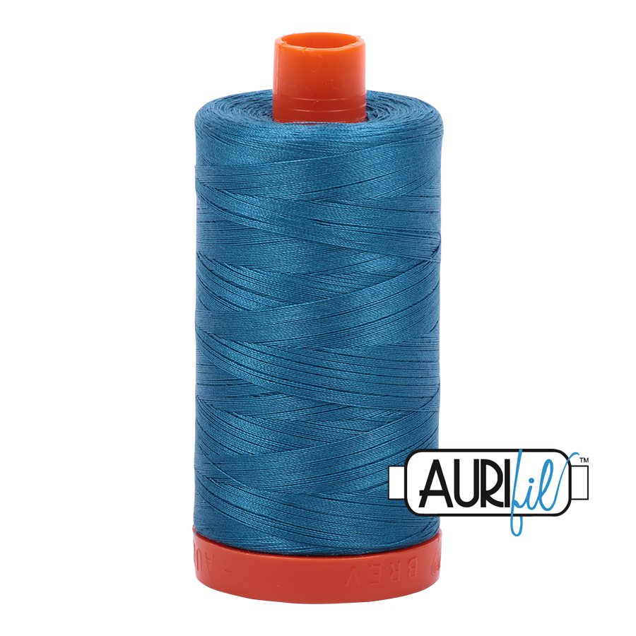 1125 Medium Teal  - Aurifil 50wt Thread 1422yd
