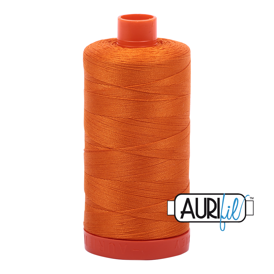 1133 Bright Orange  - Aurifil 50wt Thread 1422yd