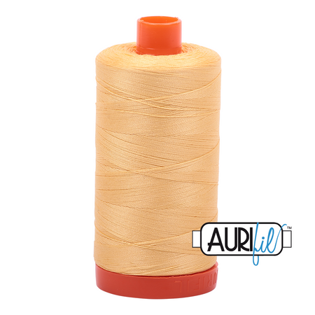 2130 Medium Butter  - Aurifil 50wt Thread 1422yd