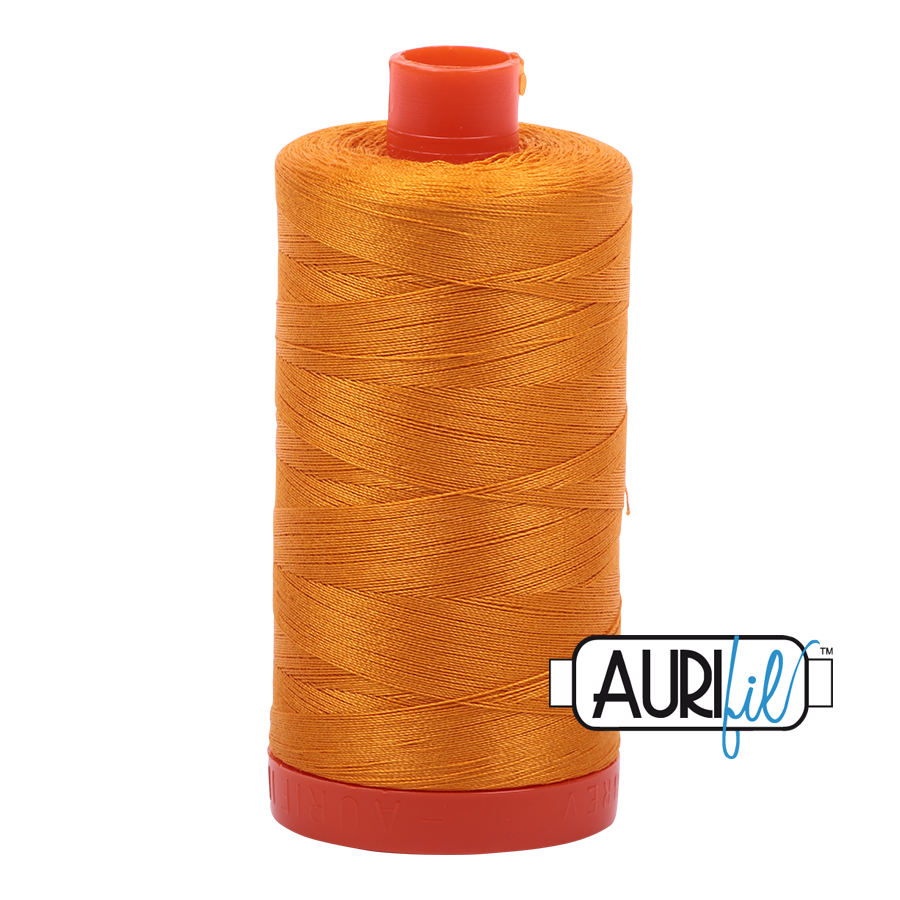 2145 Yellow Orange  - Aurifil 50wt Thread 1422yd