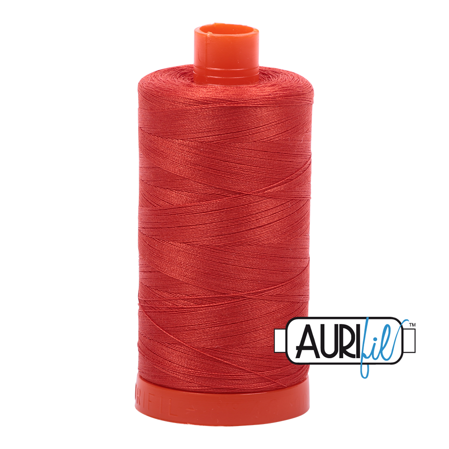 2245 Red Orange  - Aurifil 50wt Thread 1422yd