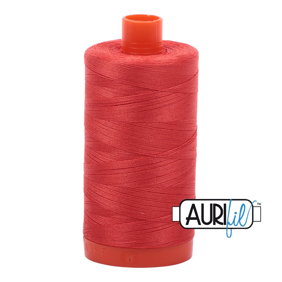 2277 Light Red Orange  - Aurifil 50wt Thread 1422yd