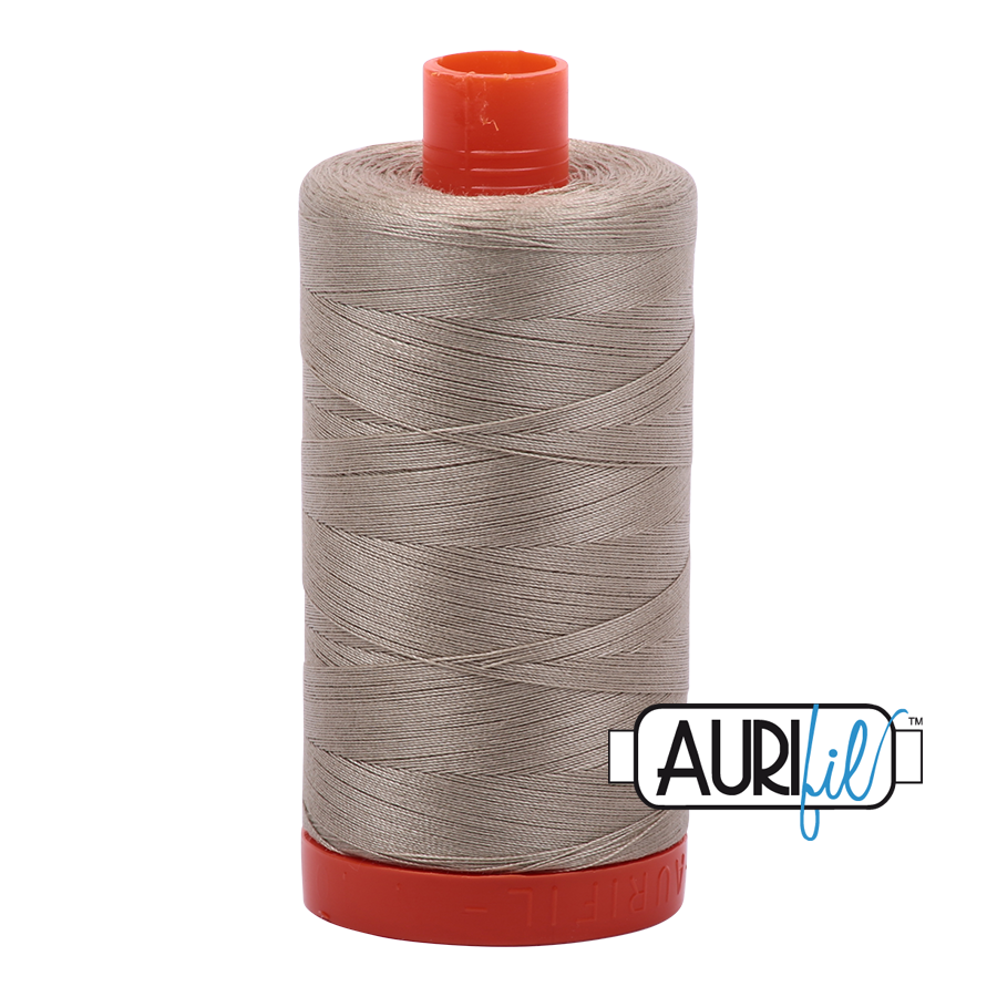 Stone Threading Thread Aurifil 50wt Cotton Thread - Stone #2324 – Red Rock Threads