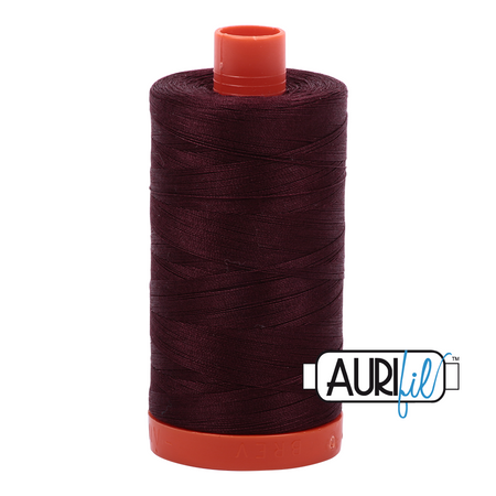 2468 Dark Wine  - Aurifil 50wt Thread 1422yd