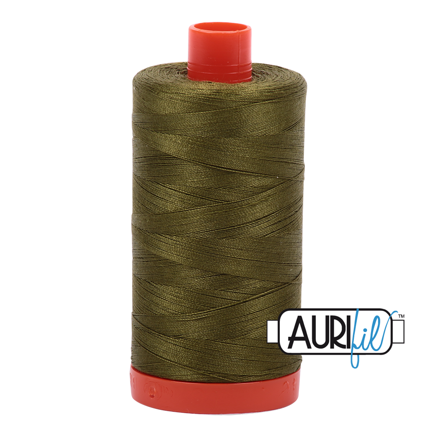 2887 Olive  - Aurifil 50wt Thread 1422yd
