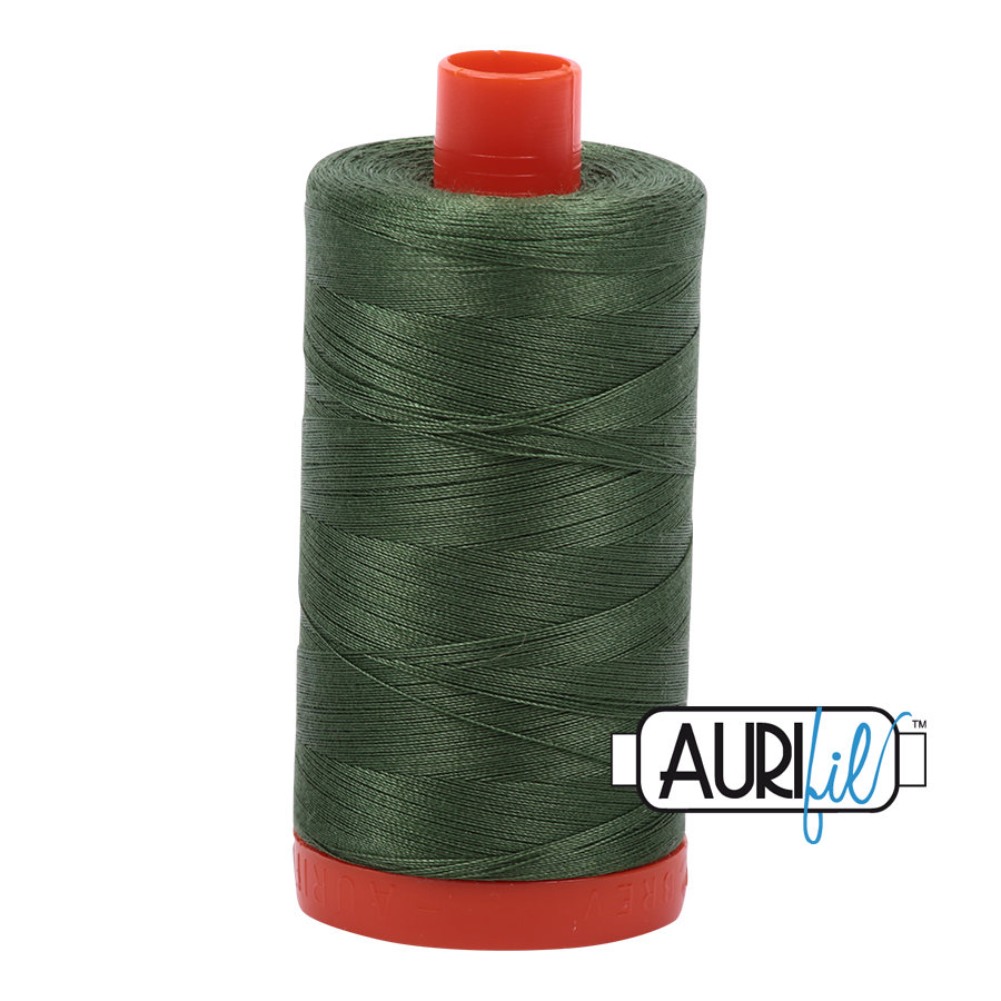 2890 Dark Grass Green  - Aurifil 50wt Thread 1422yd