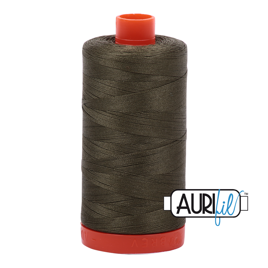 2905 Army Green  - Aurifil 50wt Thread 1422yd