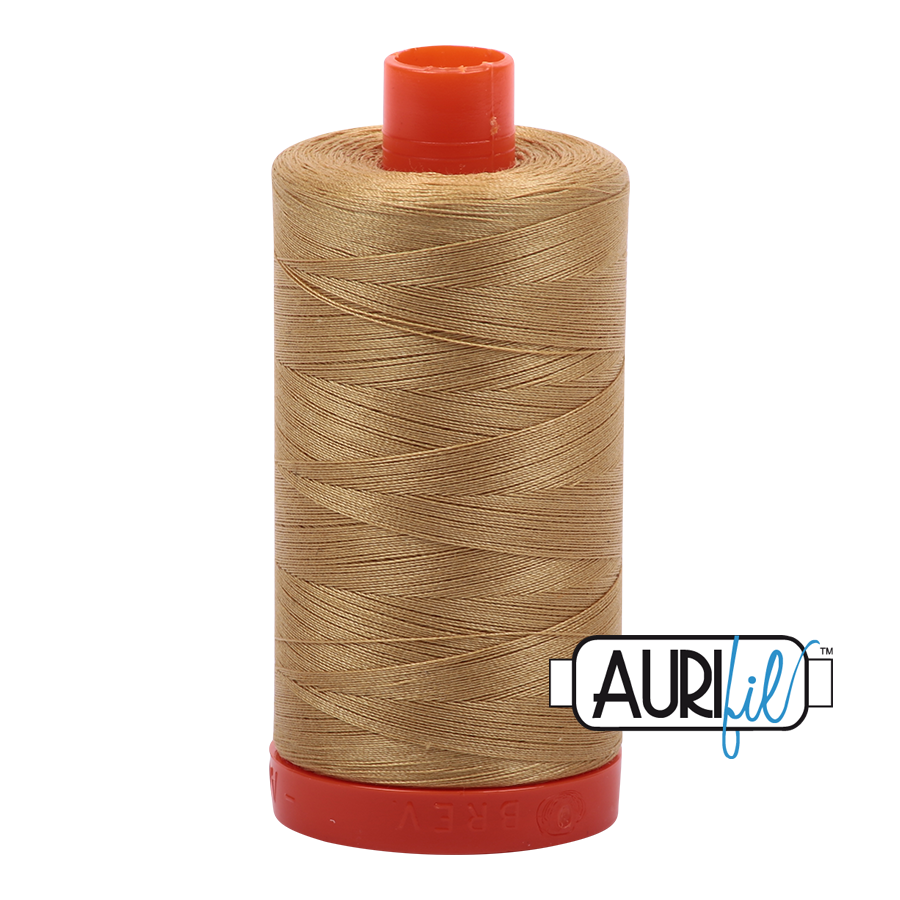 2920 Light Brass  - Aurifil 50wt Thread 1422yd