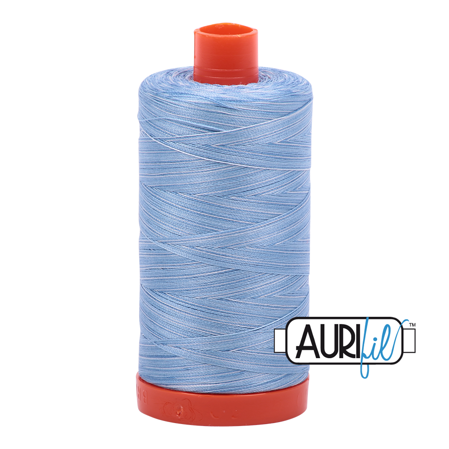 3770 Stonewashed Denim  - Aurifil 50wt Variegated Thread 1422yd