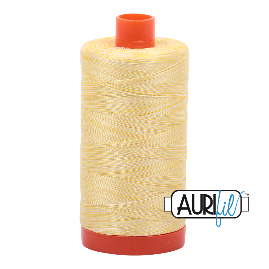 3910 Lemon Ice  - Aurifil 50wt Variegated Thread 1422yd