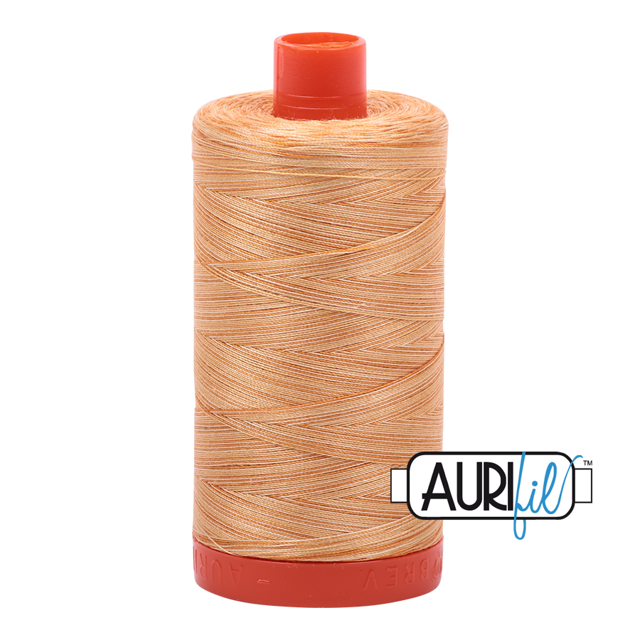 4150 Creme Brule  - Aurifil 50wt Variegated Thread 1422yd