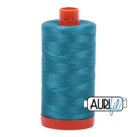 4182 Medium Turquoise  - Aurifil 50wt Thread 1422yd