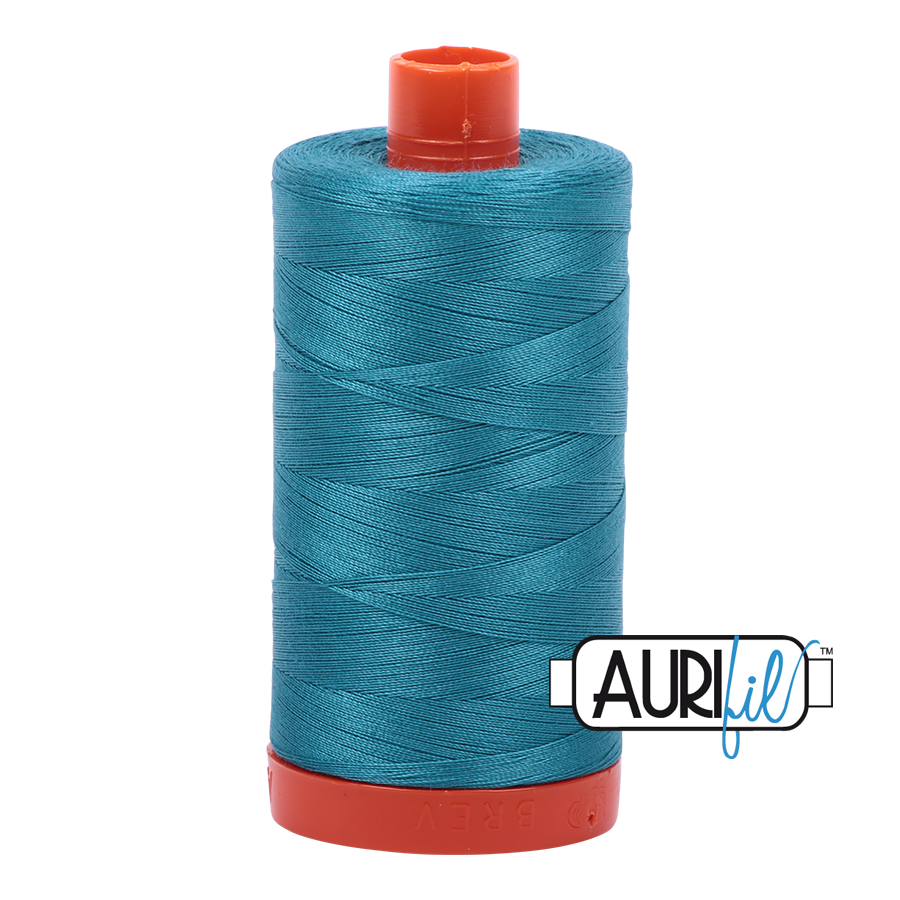 4182 Medium Turquoise  - Aurifil 50wt Thread 1422yd