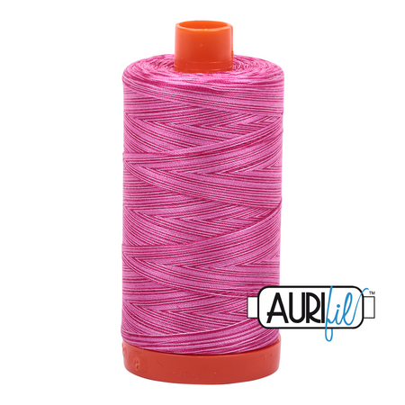 4660 Pink Taffy  - Aurifil 50wt Variegated Thread 1422yd