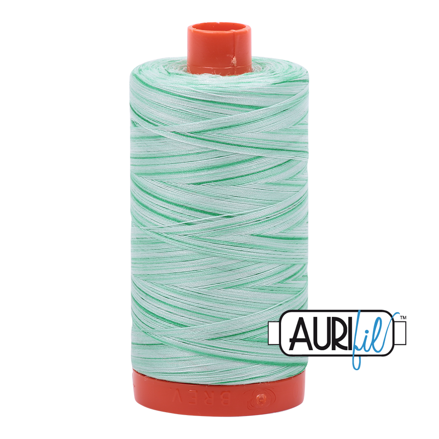 4661 Mint Julep  - Aurifil 50wt Variegated Thread 1422yd