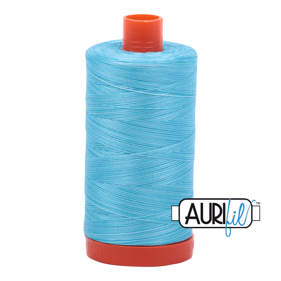 4663 Baby Blue Eyes  - Aurifil 50wt Variegated Thread 1422yd