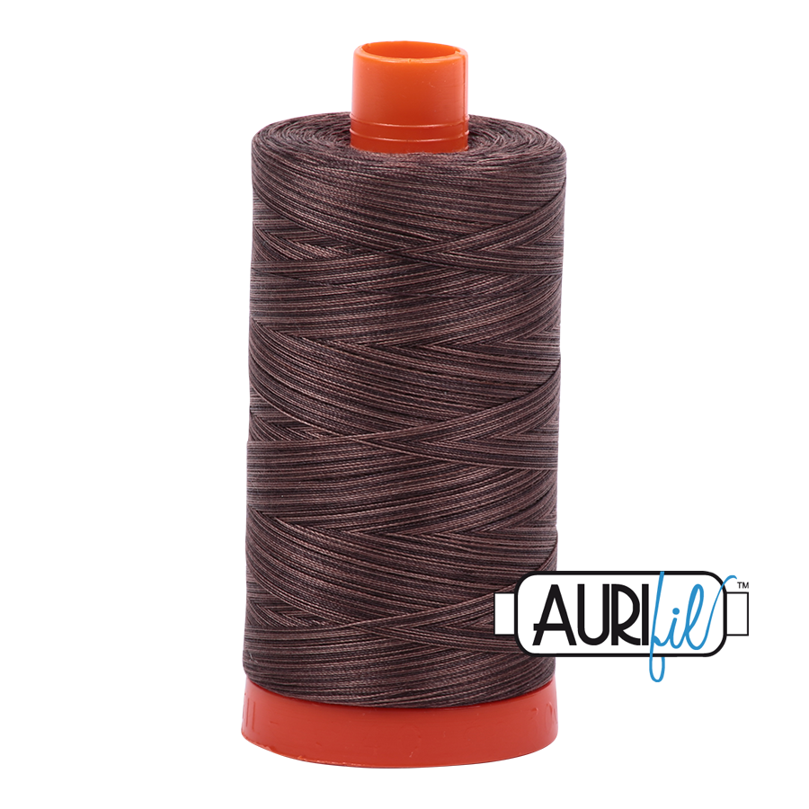 4671 Mocha Mousse  - Aurifil 50wt Variegated Thread 1422yd