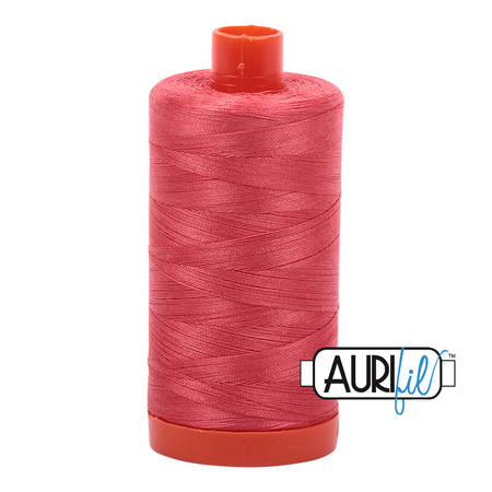 5002 Medium Red  - Aurifil 50wt Thread 1422yd