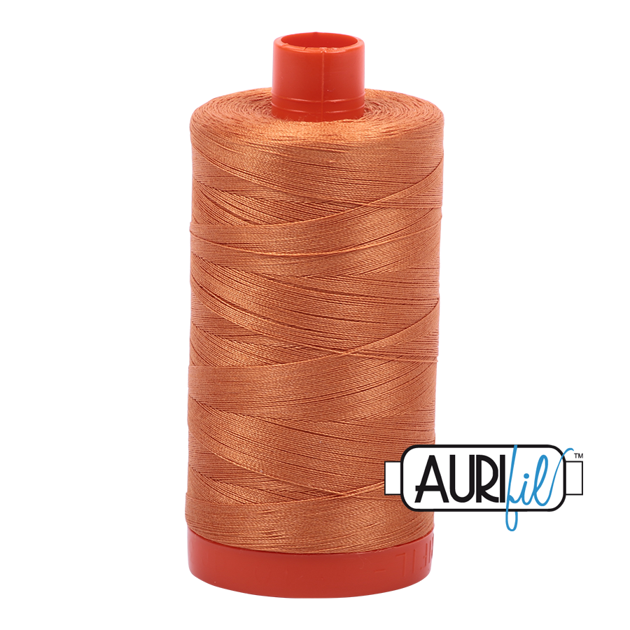 5009 Medium Orange  - Aurifil 50wt Thread 1422yd