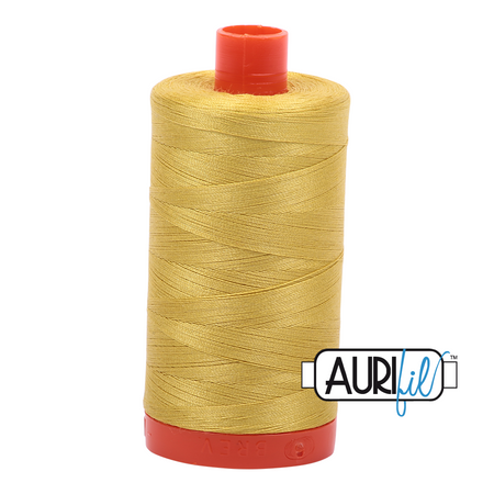5015 Gold Yellow  - Aurifil 50wt Thread 1422yd