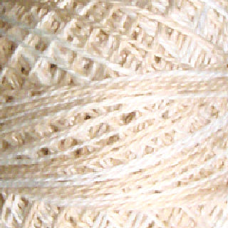 Valdani Size 12 Variegated Perle Cotton PC12-O549 Beige Ivory  100m