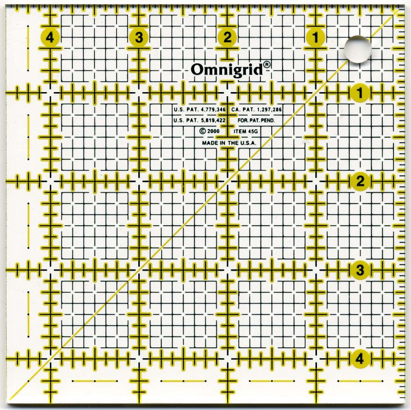 4.5in x 4.5in Ruler OG45G