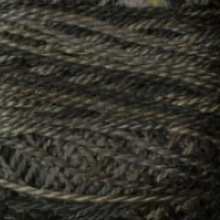 Valdani Size 12 Variegated Perle Cotton PC12-P11 Aged Black   100m
