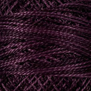 Valdani Size 8 Variegated Perle Cotton PC8-O86 Ripened Plum  100m