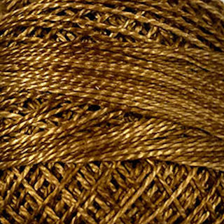 Valdani Size 12 Variegated Perle Cotton PC12-O154 Dark Antique Golds  100m