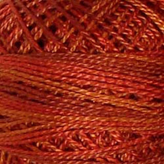 Valdani Size 8 Variegated Perle Cotton PC8-O510 Terracotta Twist   100m