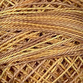 Valdani Size 8 Variegated Perle Cotton PC8-O581 Spun Wheat   100m