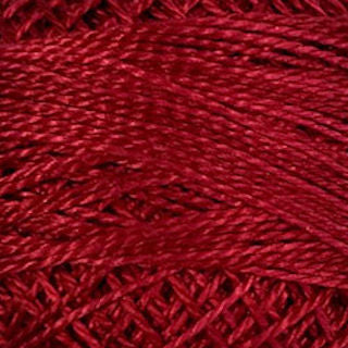 Valdani Size 12 Variegated Perle Cotton PC12-O775 Turkey Red  100m