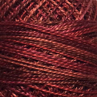 Valdani Size 12 Variegated Perle Cotton PC12-P1 Old Brick   100m