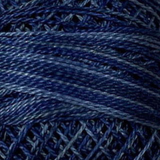 Valdani Size 12 Variegated Perle Cotton PC12-P7 Withered Blue   100m