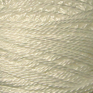 Valdani Size 12 Solid Perle Cotton PCS12-003 White  100m